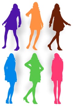 Women Graphic Fashion Silhouettes