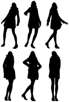 Women Graphic Fashion Silhouettes
