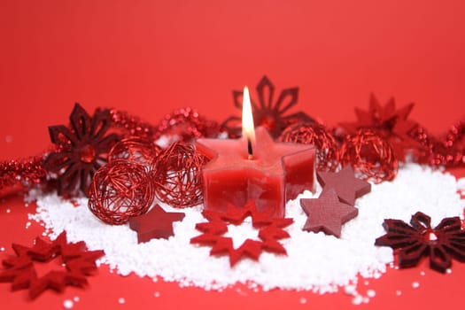 Christmas decoration in red
