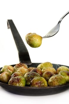 fried Brussels sprouts