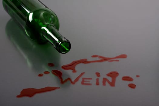 Wine and bottle