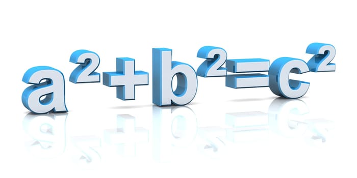 3D Pythagoras Knew It - Blue Silver