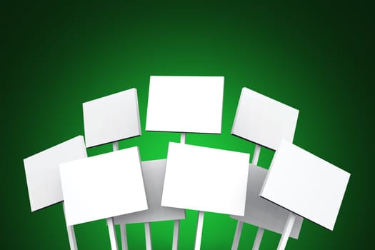 White Signs on Green - 01