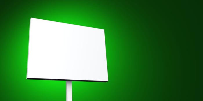 Blank sign on green 01
