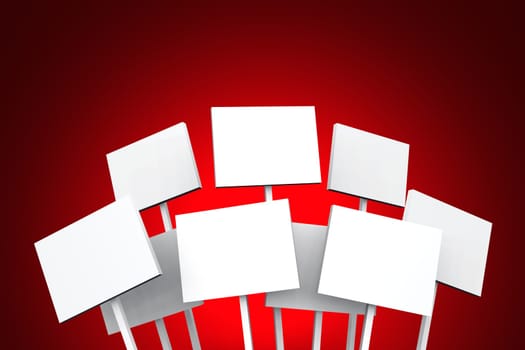 White Signs on Red - 01