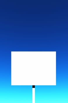 Blank Sign - Sky 02