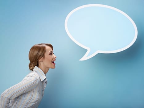 woman with think bubble