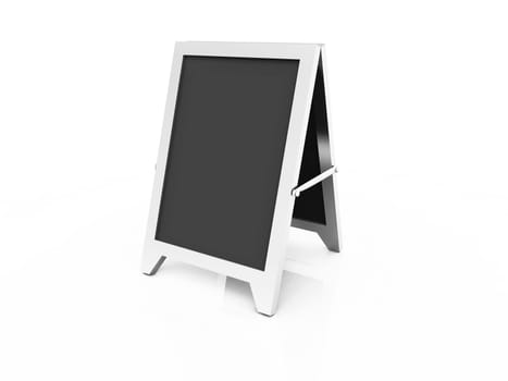 Blank Aluminum Chalkboard - Black 02