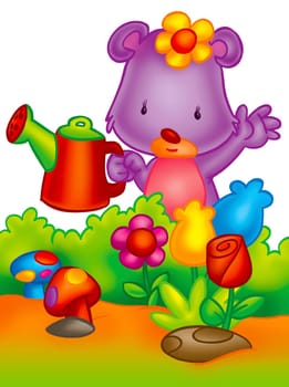 gardening bear