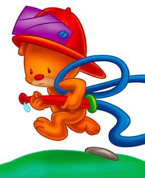 cute fire fighter