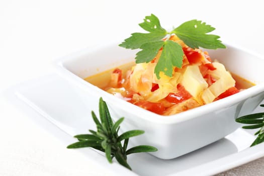 Vegetable cabbage stew
