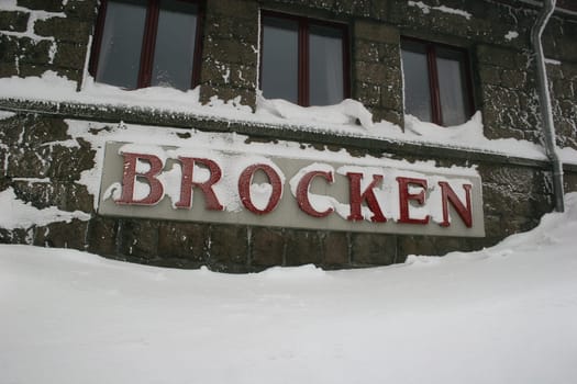 Brocken in winter – Brocken station