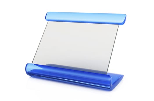 Blank Name Tag - Blue 02