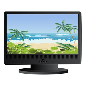 Beach panorama background