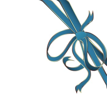 blue corner ribbon