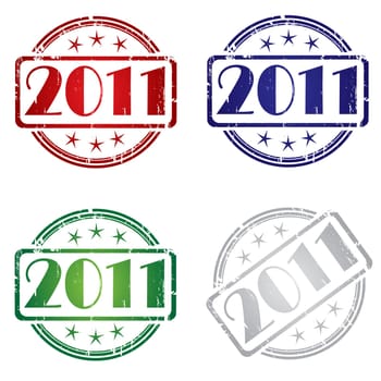2011 Grunge stamp