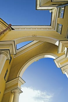 Intricate arched building