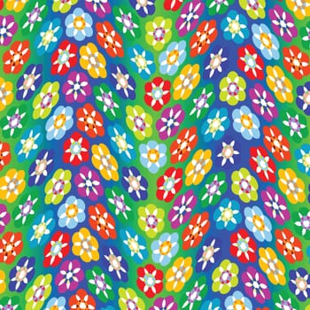 flowers abstract pattern