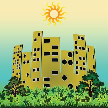 green city background