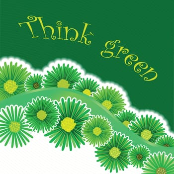 green background