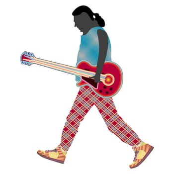 rocker with guitar
