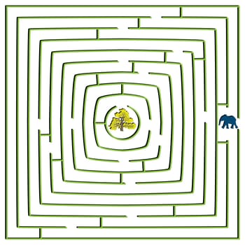 round square maze