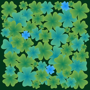 shamrock leaves pattern