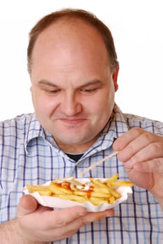 Eating french fries