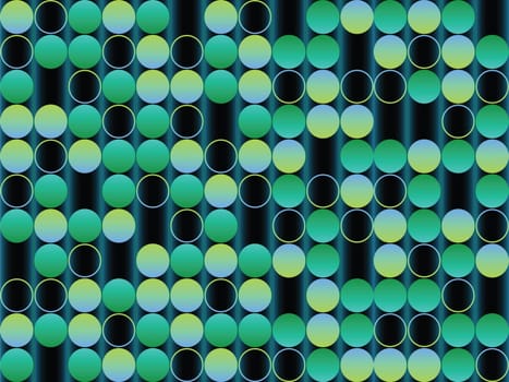 bubbles green background