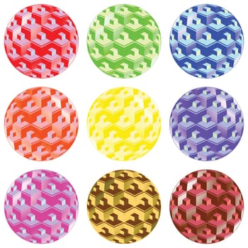 bubbles with squares