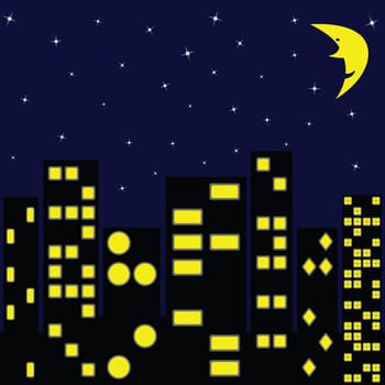 city in night