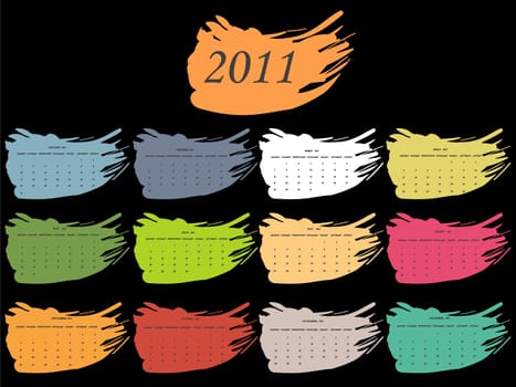 color spot calendar for 2011