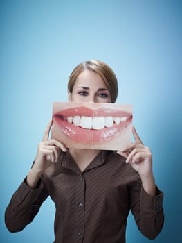 woman with big smile