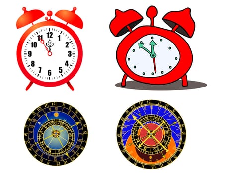 various clock and astronomical clock