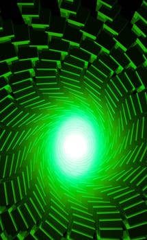 Abstract Reincarnation - Green,Black