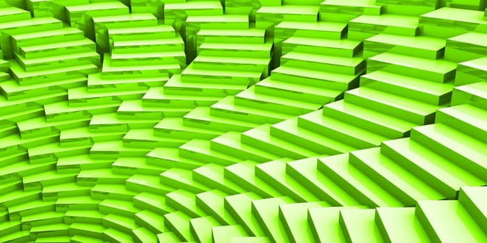 3D - Background - Green Rotation 03