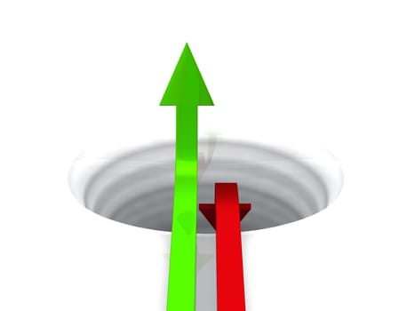 Profit and Loss Concept - Green Red 01