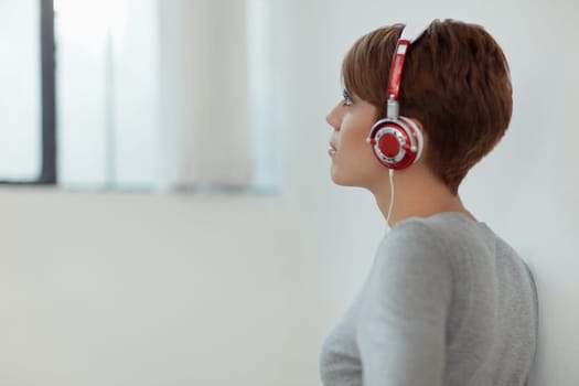 girl listening to music