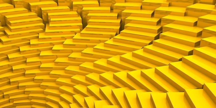 3D - Background - Golden Rotation 01