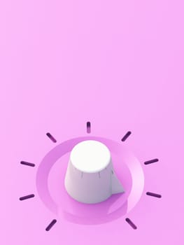 White Podcast on pink