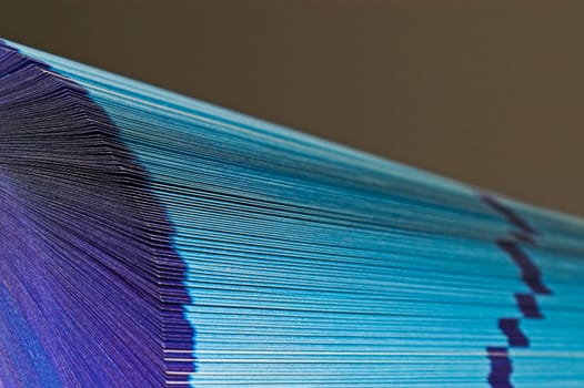 Fanned pages
