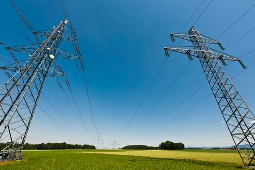Power Line through Landscape