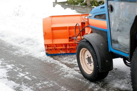 Winter service snow plough