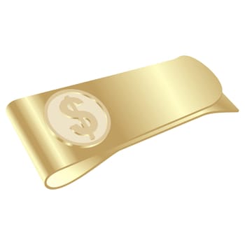 money clipper with dollar symbol