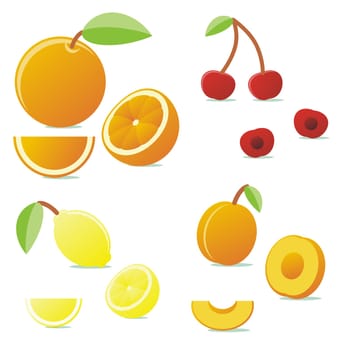 isolated icon fruits