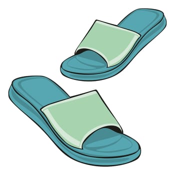 illustration of slippers