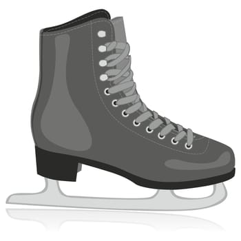 illustration of isolated ice skates