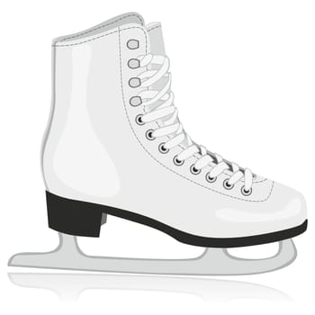 illustration of isolated ice skates