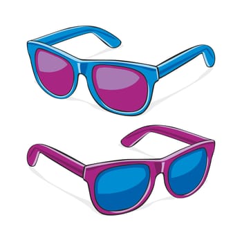 illustration of sun glasses