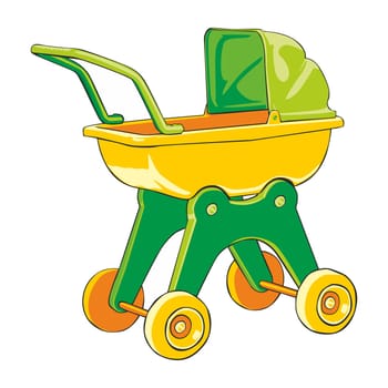 illustration baby-car